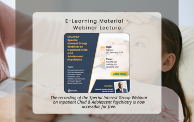 Announcement | The recording of the Special Interest Group Webinar on Inpatient Child and Adolescent Psychiatry is now accessible for free Announcement | The recording of the Special Interest Group Webinar on Inpatient Child and Adolescent Psychiatry is now accessible for free