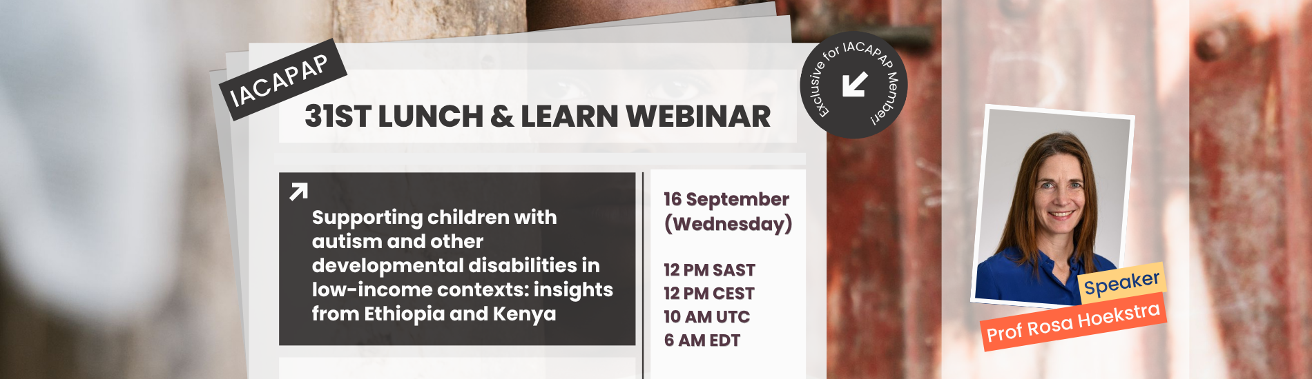 31st IACAPAP Lunch & Learn