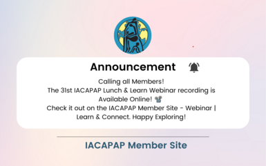 Announcement - The 31st IACAPAP Lunch & Learn Webinar Recording is now online! Announcement - The 31st IACAPAP Lunch & Learn Webinar Recording is now online!