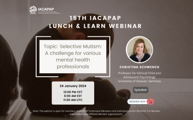 15th IACAPAP Lunch &amp; Learn Webinar