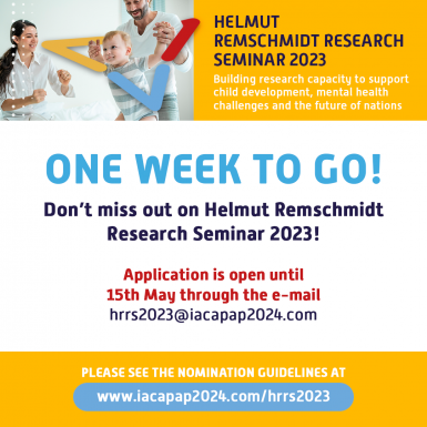 You still can apply for the 2023 Helmut Remschmidt Research Seminar